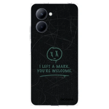 Picasee silikonowe przeźroczyste etui na Realme C33 (2023) - LEFT A MARK