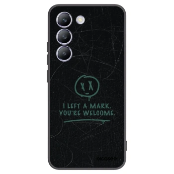 Picasee silikonowe czarne etui na Vivo V40 SE 5G - LEFT A MARK
