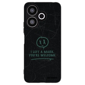 Picasee silikonowe czarne etui na Xiaomi Redmi 13 4G - LEFT A MARK