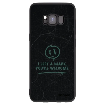 Picasee silikonowe czarne etui na Samsung Galaxy S8 G950F - LEFT A MARK
