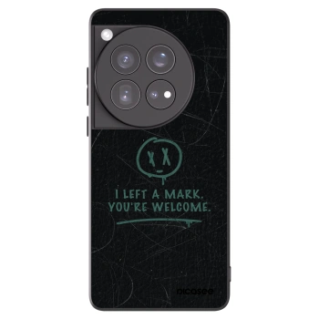 Picasee silikonowe czarne etui na OnePlus 12 5G - LEFT A MARK