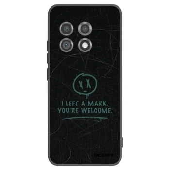 Picasee silikonowe czarne etui na OnePlus 11 5G - LEFT A MARK