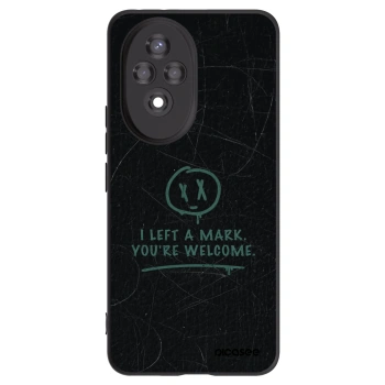 Picasee silikonowe czarne etui na Honor 200 Pro 5G - LEFT A MARK