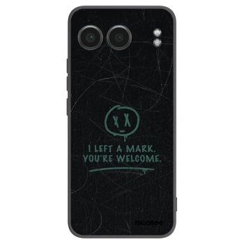 Picasee silikonowe czarne etui na OnePlus Nord 4 - LEFT A MARK
