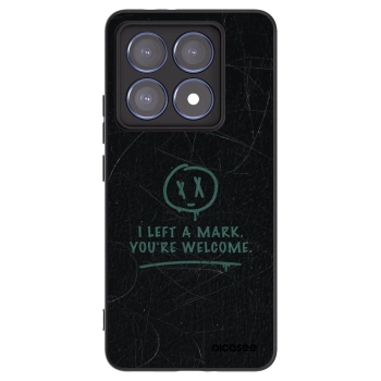 Picasee silikonowe czarne etui na Xiaomi 14T Pro - LEFT A MARK