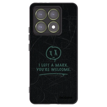 Picasee silikonowe czarne etui na Xiaomi 14T - LEFT A MARK