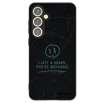 Picasee silikonowe czarne etui na Samsung Galaxy S24 FE S721B - LEFT A MARK