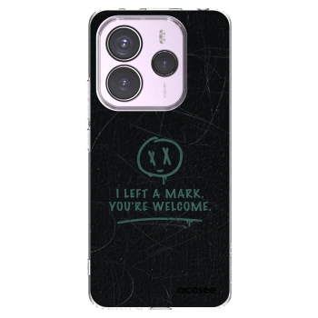 Picasee silikonowe przeźroczyste etui na Xiaomi Redmi Note 14 5G - LEFT A MARK