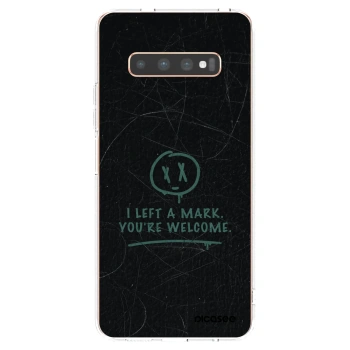Picasee silikonowe przeźroczyste etui na Samsung Galaxy S10 Plus G975 - LEFT A MARK