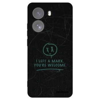Picasee silikonowe czarne etui na Xiaomi Poco X7 - LEFT A MARK