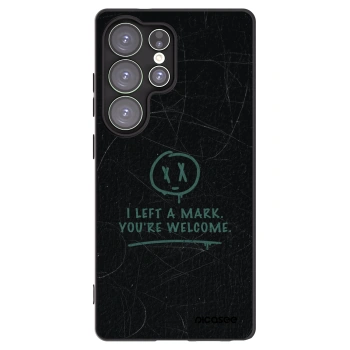 Picasee silikonowe czarne etui na Samsung Galaxy S25 Ultra 5G - LEFT A MARK