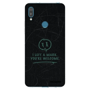 Picasee silikonowe przeźroczyste etui na Huawei Y7 2019 - LEFT A MARK