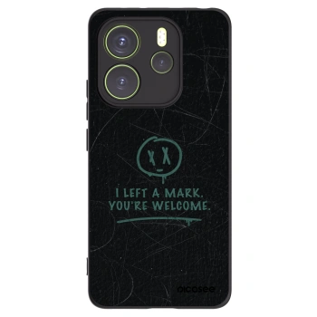 Picasee silikonowe czarne etui na Xiaomi Redmi Note 14 4G - LEFT A MARK