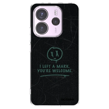 Picasee silikonowe przeźroczyste etui na Xiaomi Redmi Note 14 4G - LEFT A MARK