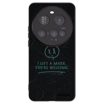 Picasee silikonowe czarne etui na Xiaomi 15 Ultra - LEFT A MARK