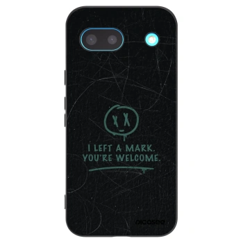 Picasee silikonowe czarne etui na Google Pixel 8a - LEFT A MARK