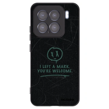 Picasee silikonowe czarne etui na Xiaomi 15 - LEFT A MARK