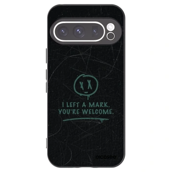 Picasee silikonowe czarne etui na Google Pixel 9 Pro - LEFT A MARK
