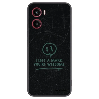 Picasee silikonowe czarne etui na Motorola Moto G05 - LEFT A MARK