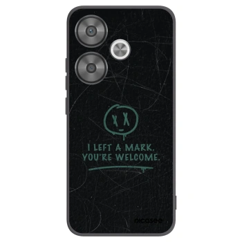 Picasee silikonowe czarne etui na Xiaomi Poco F6 - LEFT A MARK