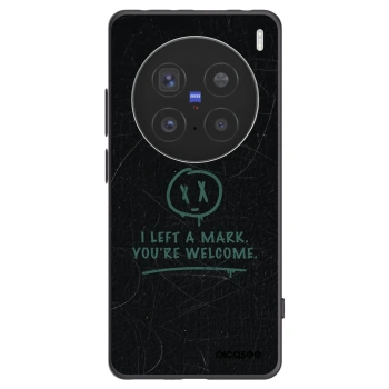 Picasee silikonowe czarne etui na Vivo X200 Pro - LEFT A MARK
