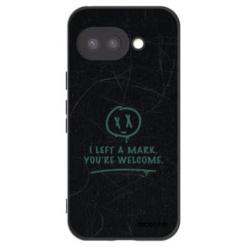 Picasee silikonowe czarne etui na Google Pixel 9a - LEFT A MARK