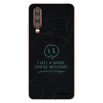 Picasee silikonowe przeźroczyste etui na Huawei P30 - LEFT A MARK