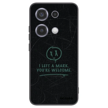 Picasee silikonowe czarne etui na Xiaomi Redmi Note 14S - LEFT A MARK