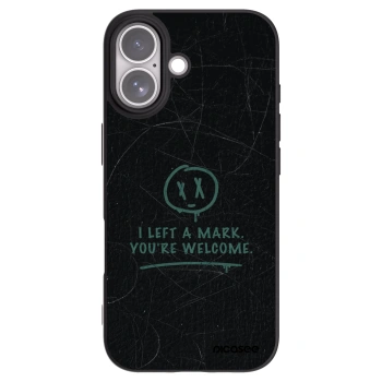 Picasee silikonowe czarne etui na Apple iPhone 17 - LEFT A MARK