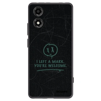 Picasee silikonowe czarne etui na Motorola Moto E14 - LEFT A MARK