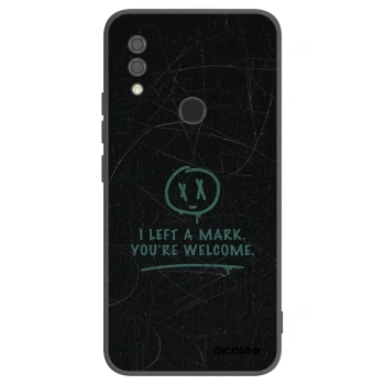 Picasee silikonowe czarne etui na Xiaomi Redmi 7 - LEFT A MARK