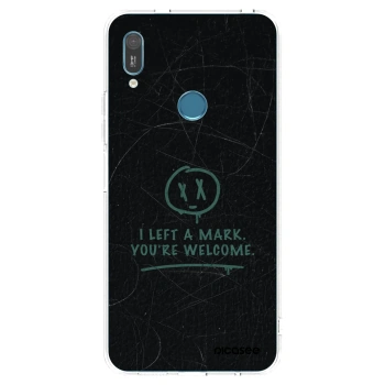 Picasee silikonowe przeźroczyste etui na Huawei Y6 2019 - LEFT A MARK