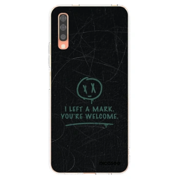 Picasee silikonowe przeźroczyste etui na Samsung Galaxy A70 A705F - LEFT A MARK