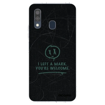 Picasee silikonowe przeźroczyste etui na Samsung Galaxy A40 A405F - LEFT A MARK
