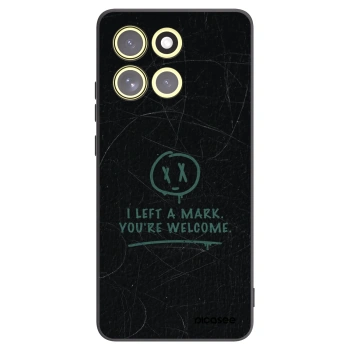 Picasee silikonowe czarne etui na Motorola Moto G86 5G - LEFT A MARK