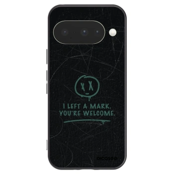Picasee silikonowe czarne etui na Google Pixel 10 - LEFT A MARK
