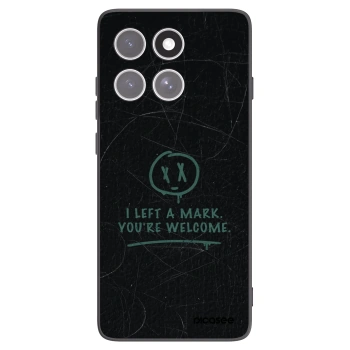Picasee silikonowe czarne etui na Motorola Edge 60 Fusion - LEFT A MARK