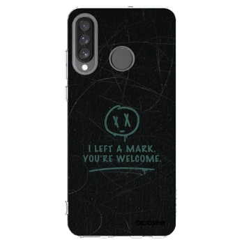 Picasee silikonowe przeźroczyste etui na Huawei P30 Lite - LEFT A MARK