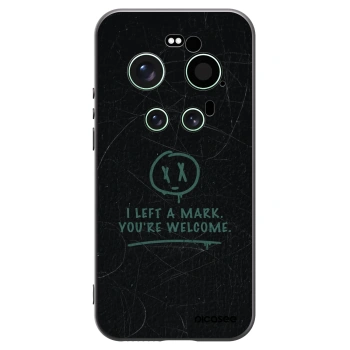 Picasee silikonowe czarne etui na Xiaomi 17 Ultra - LEFT A MARK