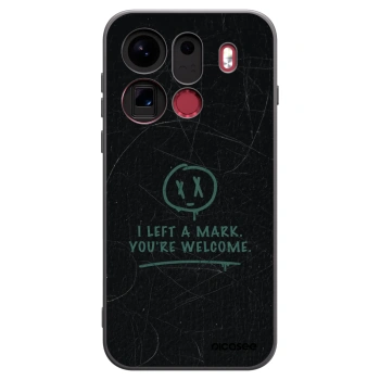Picasee silikonowe czarne etui na OPPO Find X9 Pro - LEFT A MARK
