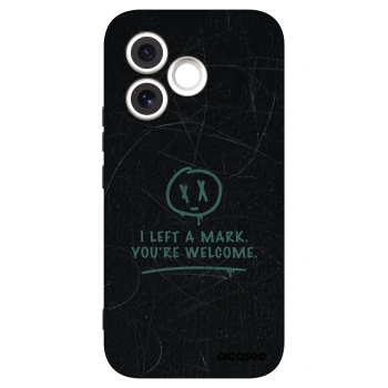 Picasee silikonowe czarne etui na Honor 600 Lite - LEFT A MARK