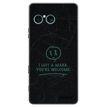 Picasee silikonowe czarne etui na Sony Xperia 10 VII - LEFT A MARK