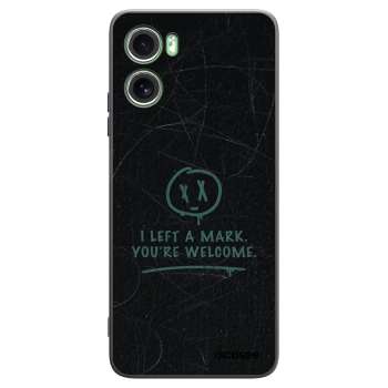 Picasee silikonowe czarne etui na Motorola Moto G06 - LEFT A MARK