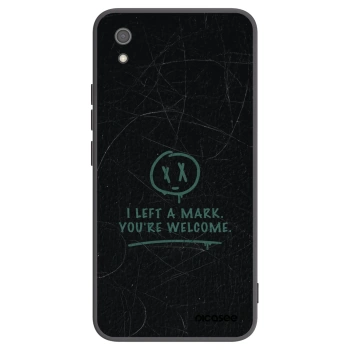 Picasee silikonowe czarne etui na Xiaomi Redmi 7A - LEFT A MARK