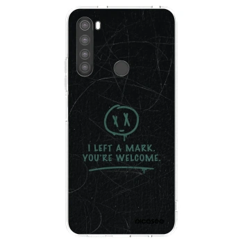 Picasee silikonowe przeźroczyste etui na Xiaomi Redmi Note 8 - LEFT A MARK