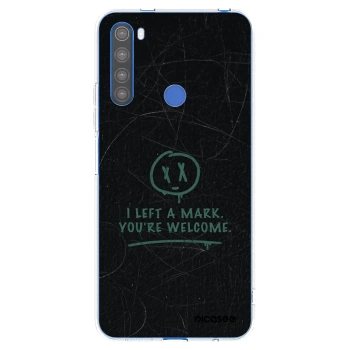 Picasee silikonowe przeźroczyste etui na Xiaomi Redmi Note 8T - LEFT A MARK