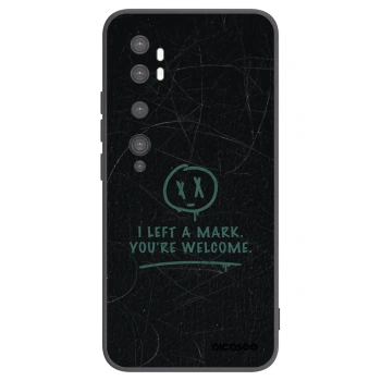Picasee silikonowe czarne etui na Xiaomi Mi Note 10 (Pro) - LEFT A MARK