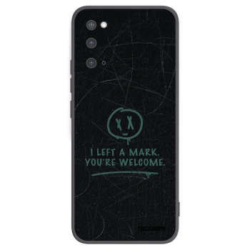 Picasee silikonowe czarne etui na Samsung Galaxy S20 G980F - LEFT A MARK
