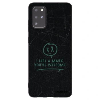 Picasee silikonowe czarne etui na Samsung Galaxy S20+ G985F - LEFT A MARK