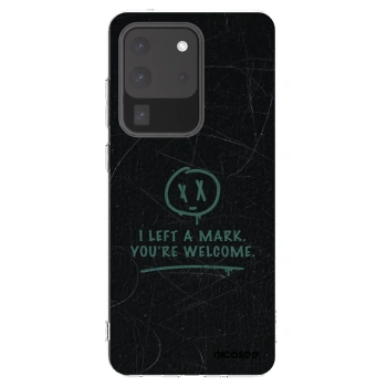 Picasee silikonowe przeźroczyste etui na Samsung Galaxy S20 Ultra 5G G988F - LEFT A MARK